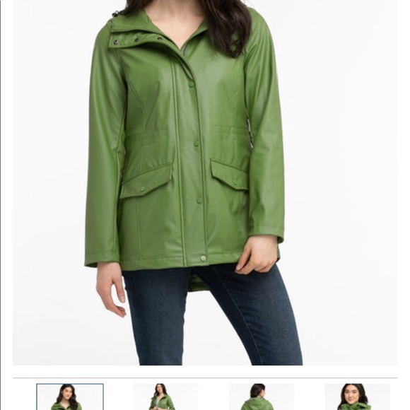 Womens Hooded Rain Jacket, size XL - Picture 5 of 8